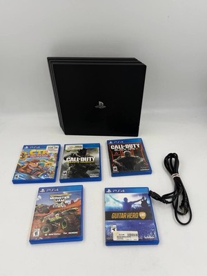 Sony PlayStation 4 PS4 Pro 1TB Console Bundle 5 Games Tested Working