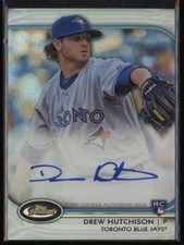 2012 Drew Hutchison Topps Finest Refractor Auto RC 106/198 #AR-DH (J234)
