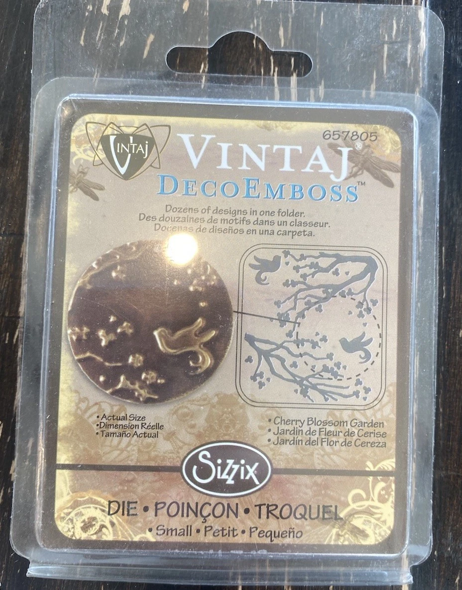 杉玉70cm Sizzix Cherry Blossom Garden DecoEmboss die #657805 Vintaj Emboss
