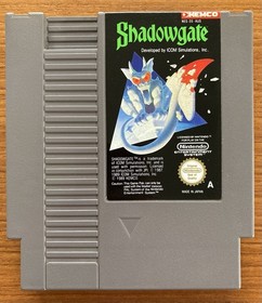 NES ~ SHADOWGATE ~ Nintendo NES-3S-AUS Game Cart + Sleeve + Inst + Box Pal A