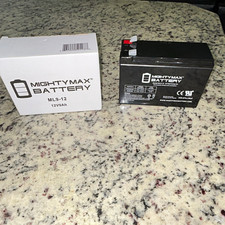 Mighty Max ML9-12 12V 9Ah AGM Rechargeable Battery for UPS/Alarm Systems