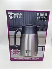 Thermal Carafe Double Wall Vacuum Insulated Surgical Stainless Steel 1L New