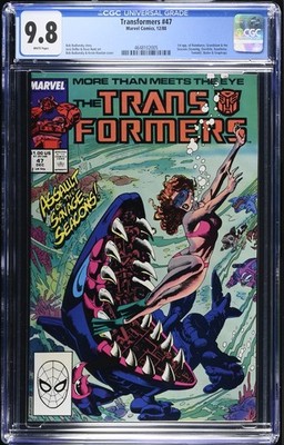 Transformers #47 (1988) 1st Raindance, Grandslam, Seacons - CGC 9.8 White Pages