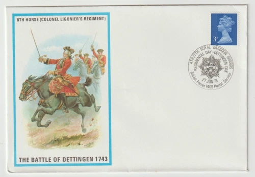 27/6/1973 UK GB Cover - British Military Uniforms No.33 - 8th Horse (Colonel Lig