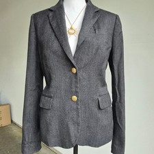 J.Crew Schoolboy Wool Blazer Jacket Women 6 Dark Academia Preppy Quiet Luxury