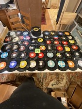45 rpm records mixed lot of 100, 1950s - 1960s oldies