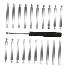 Watch Band Pins Set, 1.8mm Heavy Duty Watch Spring Bars with Removal Tool 24mm