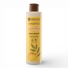 La Saponaria Shampoo Bio Rééquilibrant Cheveux Gras Sauge Bio Et Citron 200ml