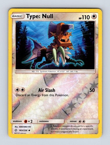 Type: Null 183 - SM - Cosmic Eclipse Pokemon 2019