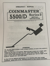 WHITES 5500/D SERIES 3 METAL DETECTOR OPERATOR INSTRUCTION MANUAL