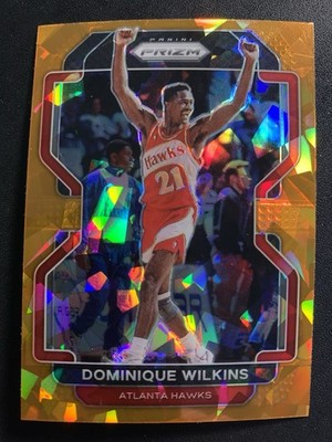 2021-22 Panini Prizm - Orange Ice Prizm #252 - Dominique Wilkins