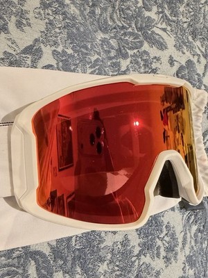 Oakley Line Miner L Goggles Matte White Strap Prizm Snow Torch