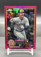 2023 Topps Chrome Update Series #USC87 Joey Wiemer RC Magenta Refractor /399