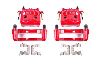 Power Stop Front S2682A Pair of High-Temp Red Powder Coated Calipers for Cros...
