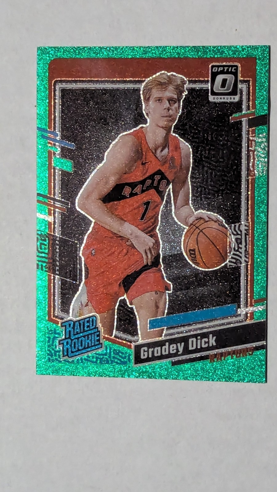 Gradey Dick 2023-24 Donruss Optic #212 Green Glitter Prism /77 RAPTORS