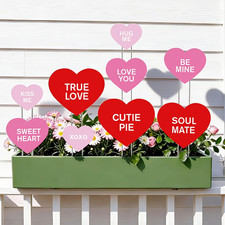 9 Pcs Valentine Yard Sign Valentine'S Day Yard Stake with Conversation Heart Val