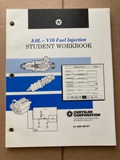 Dodge Ram Viper 8.0 V10 Fuel Injection Service Training Manual Book Oem 90s