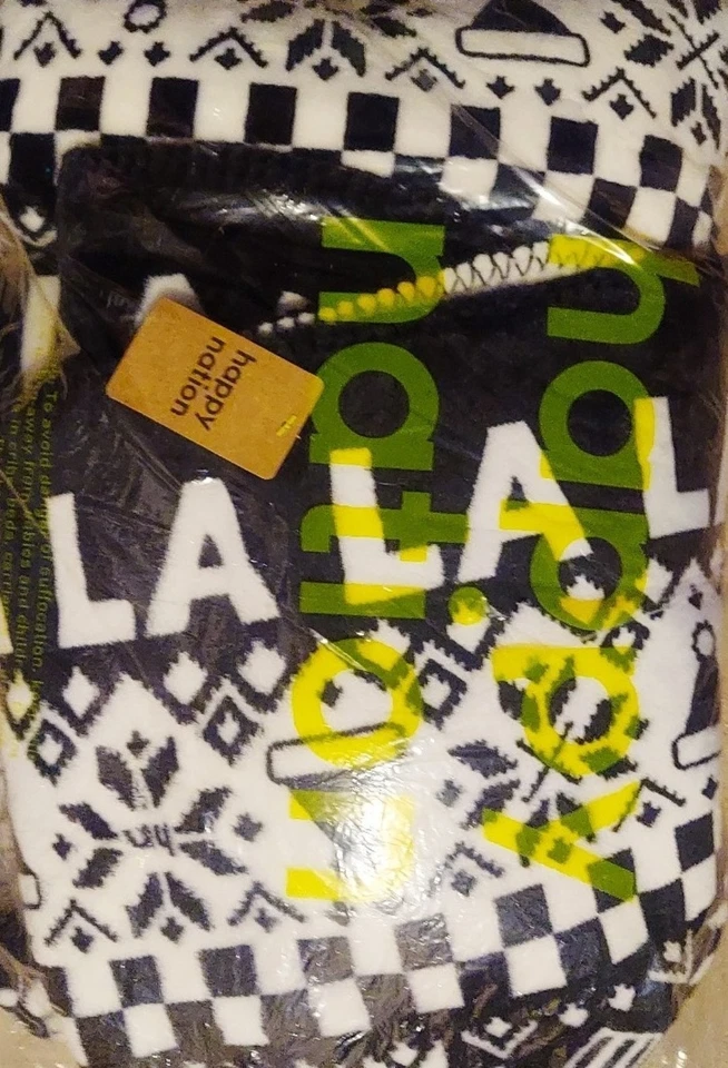 Cobertor Victoria’s Secret rosa Fa La La Holiday Sherpa 60”x 50” - Imagem 2 de 4