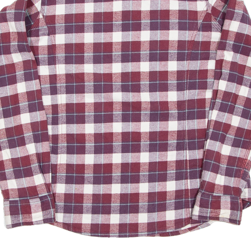 CARHARTT Womens Flannel Shirt Purple Check Long Sleeve L - Picture 6 of 6