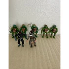 Vintage TMNT Teenage Mutant Ninja Turtles Action Figures Lot Of 7, 4.5" Tall