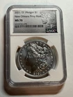2021-O MORGAN SILVER DOLLAR NGC MS70 100th ANNIVERSARY