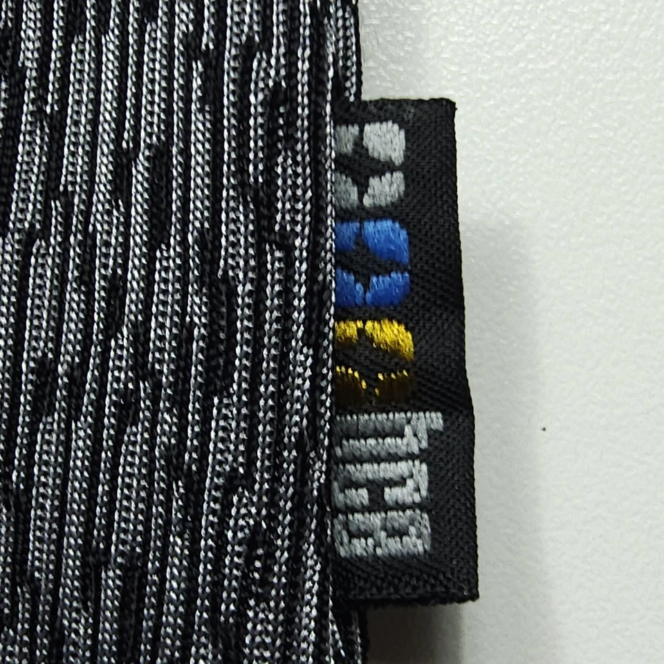 VTG BC Ethic Mens Shirt XL Black Gray Striped Specks Three Star Knits 90s Retro - Image 4 of 4