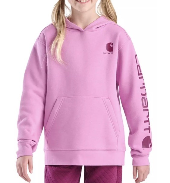 Carhartt Girls' Graphic Sweatshirt Hoodie Sz. M-10 NEW TS7131-G