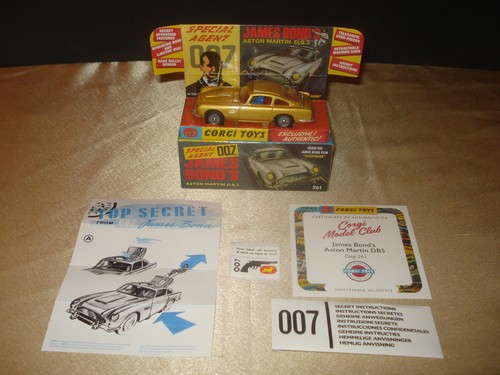 CORGI TOYS Aston Martin DB5 James Bond 1965 Reissue avec Boîte