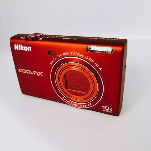 Nikon COOLPIX S6200 16.0MP Digital Camera 10 x Optical Zoom - Red With Sd Card - Picture 6 of 6