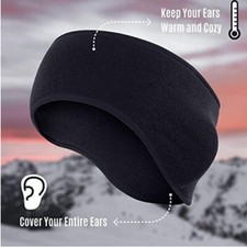Winter Fleece Ear Warmer Headband for Women Men Ear Covers Liner Under Helmets