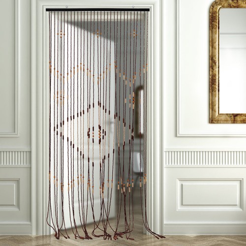 Cortina de puerta cortina de bambú cortina de hilo cortina de perlas cortina de moscas decoración 208 cm - Imagen 6 de 21