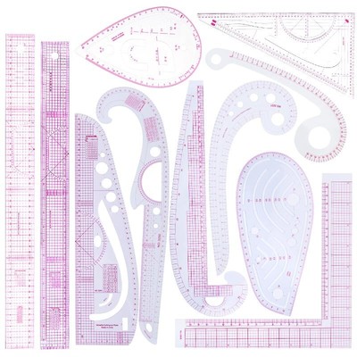 Soft French Curve Ruler Kit Patchwork Ruler Measure Dressmaking Drawing Template