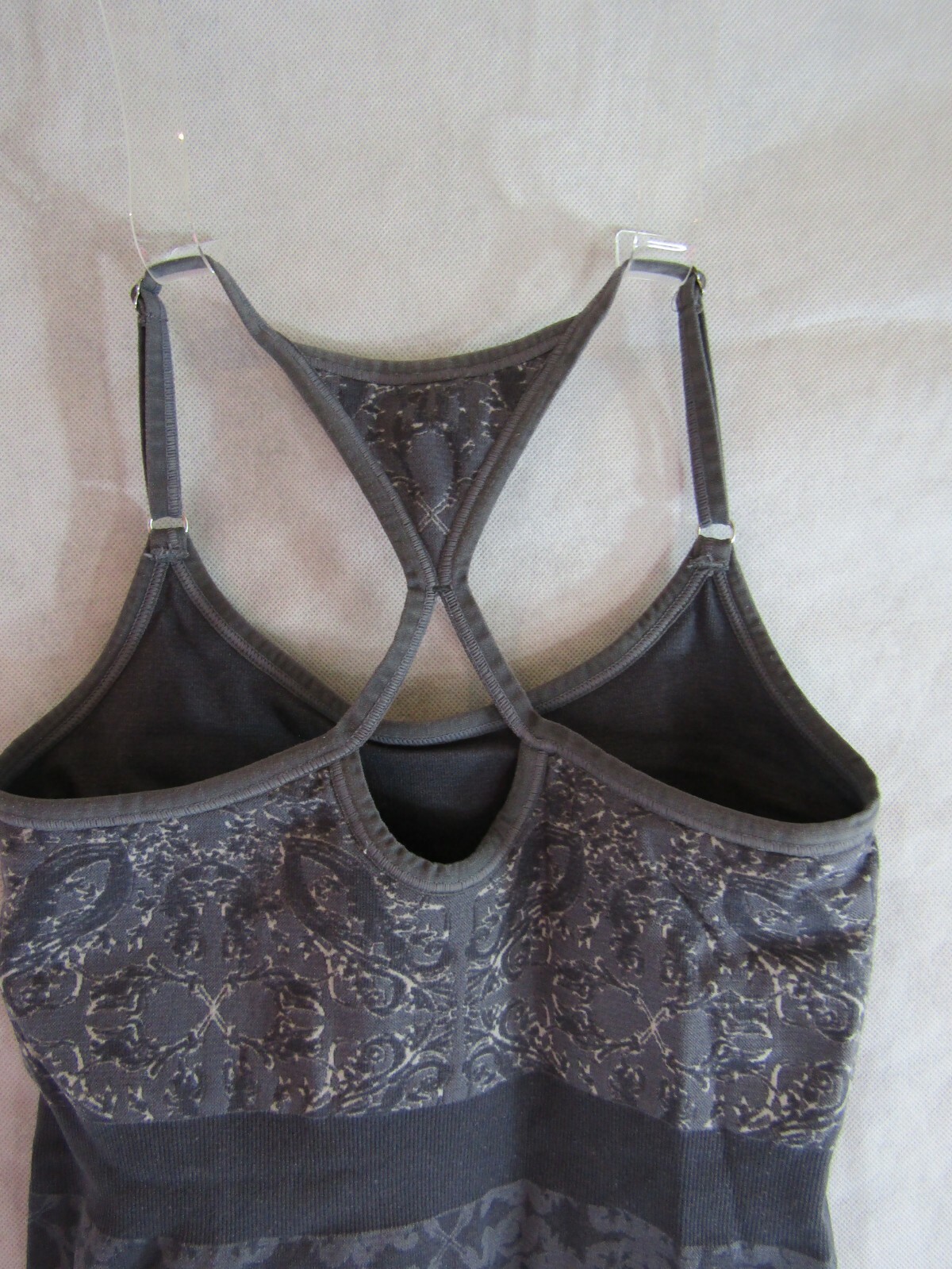 NUX Equilibrium Gray Abstract Pattern Racerback F… - image 6