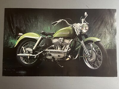 1954 Harley Davidson KH Motorcycle Picture, Print - RARE!! Awesome