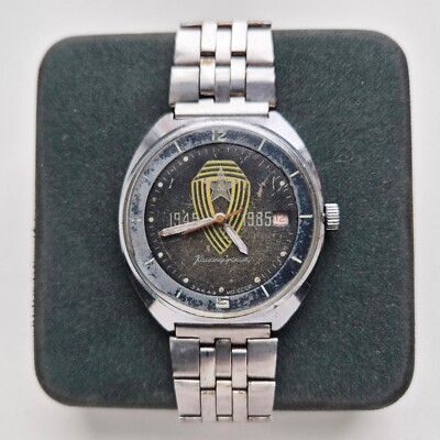 Vintage UdSSR Uhr Vostok 2234 SU Mechanische Sowjetische Armbanduhr Wostok Se...