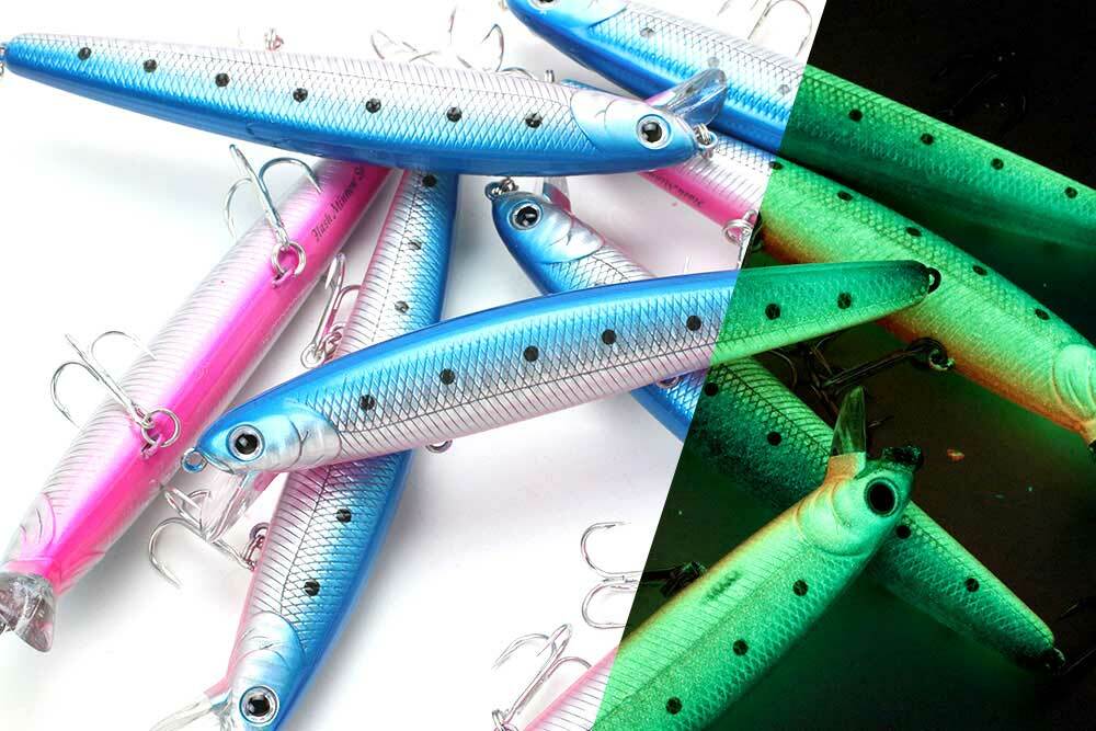 LUCKY CRAFT Lucky Craft Flashminnow ' One Size 711 Super Glow - Foto 3