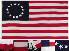 10X15 ft Betsy Ross Historical 100% Cotton Flag 10'x15' Banner Grommets 13 Stars