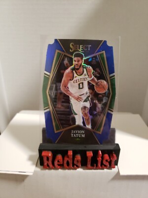 2021-22 Select Premier Level Blue Prizm Die-Cut /249 Jayson Tatum