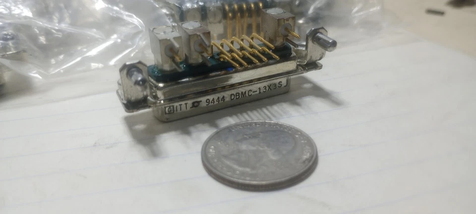 Ten New ITT CANNON DBMC-13X3S-J-A197 Combo D-Sub Connectors Panel Mount - Image 3 of 4