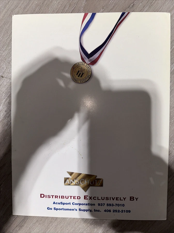 Anschutz Product List pamphlet foldout catalog Vintage Go For The Gold - Image 4 of 4