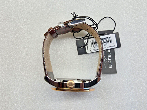 KENNETH COLE NY AUTOMATIC GRAY DIAL BROWN LEATHER STRAP MEN'S WATCH 10022561 NEW - Picture 7 of 11