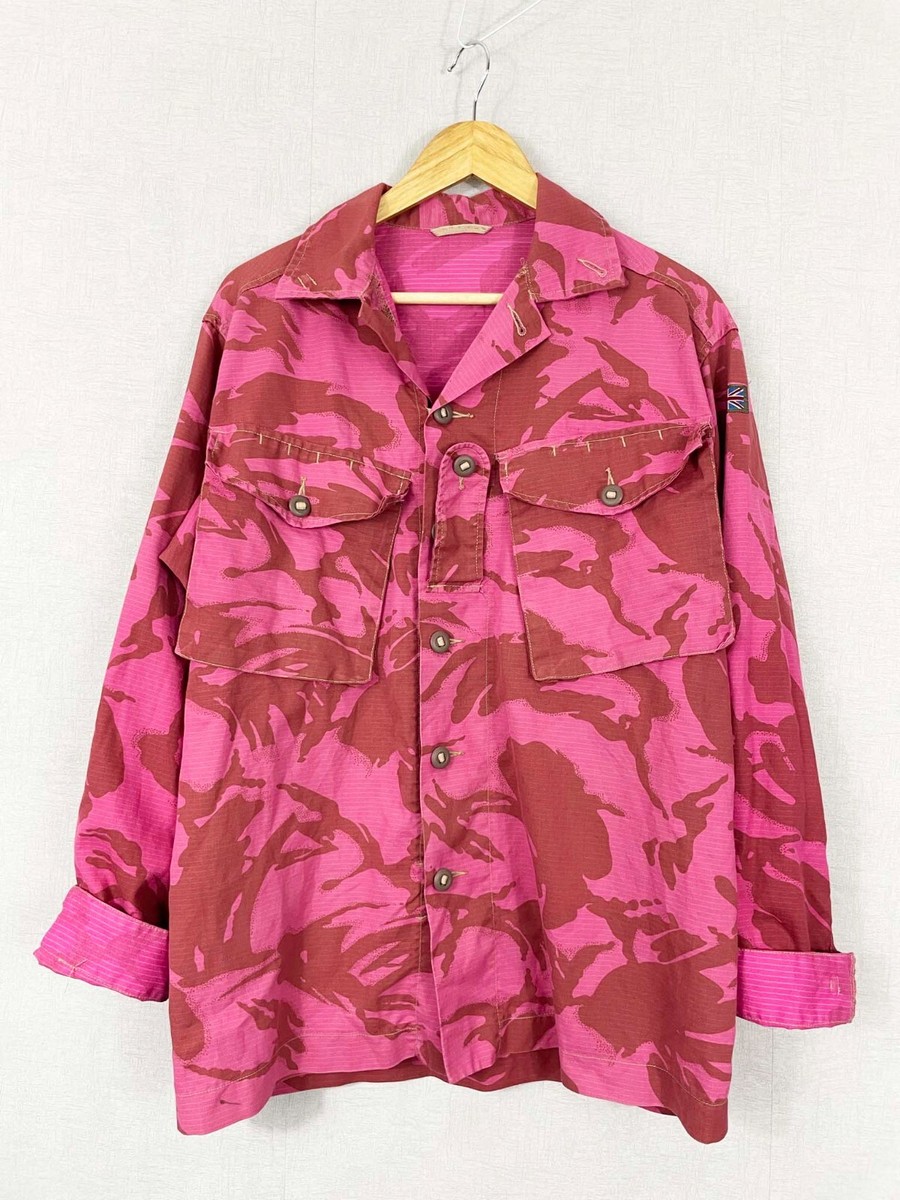 Vintage Camo DPM Patterned Shirt British Army Jacket 90s Pink | eBay