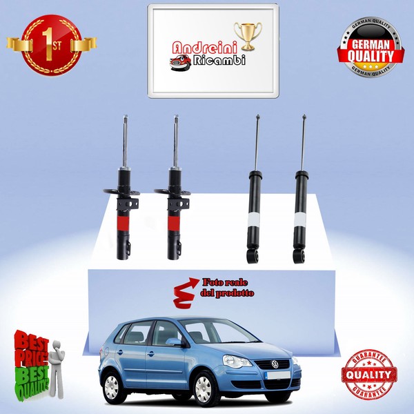 Set 4 StoßDäMpfer Vorderseite + Heck VW (9N) 1.9 Tdi 96KW 130CV Von 2004-> A132-image