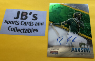 2021 Bowman s Best Robert Puason Auto Autograph Oakland Athletics A s #B21-RP