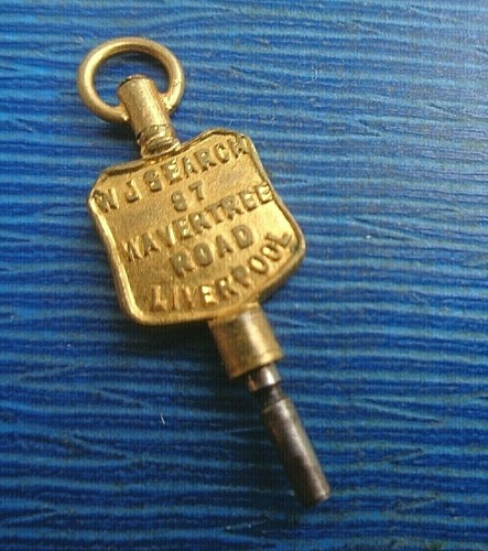 Advertising Pocket Watch Key - J.H. Wardman Great Horton , Bradford , Yorkshire - 第 1/2 張圖片