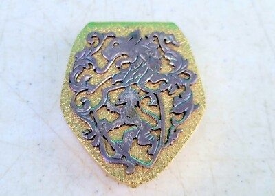 Napier Coin Holder for Purse HERALDIC LION Open Metal Work Eugene Bertolli 1960s