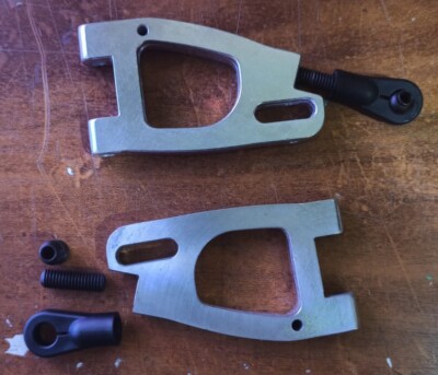 Ferrari 360 Carson C5 FG 2 lower wishbones front in aluminum right and left