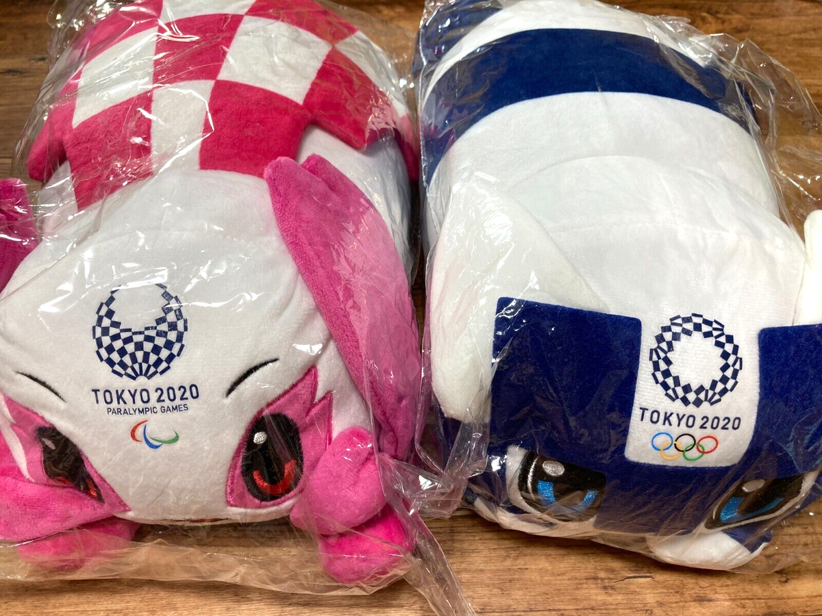 Tokyo Olympic 2020 Miraitowa Someity Official Mascot Cushion Plush