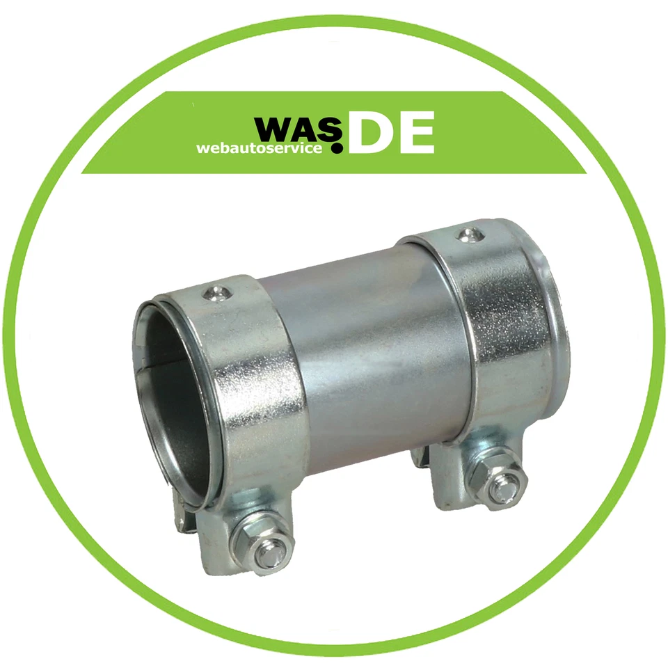 Auspuff Schelle Rohrverbinder Universal Doppelschelle Ø 55 mm x 125 mm - Bild 1 von 2
