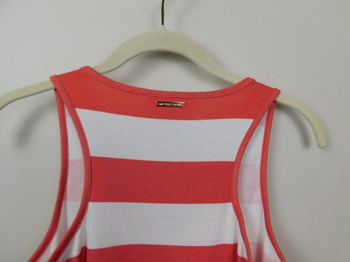 Michael Kors Dress Womens Medium Maxi Striped Red White Sleeveless Slits NEW NWT - Picture 7 of 9